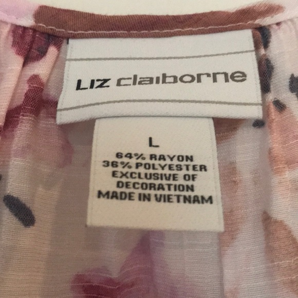 🌺Liz Claiborne Sleeveless Floral Top🌺 - Picture 5 of 6